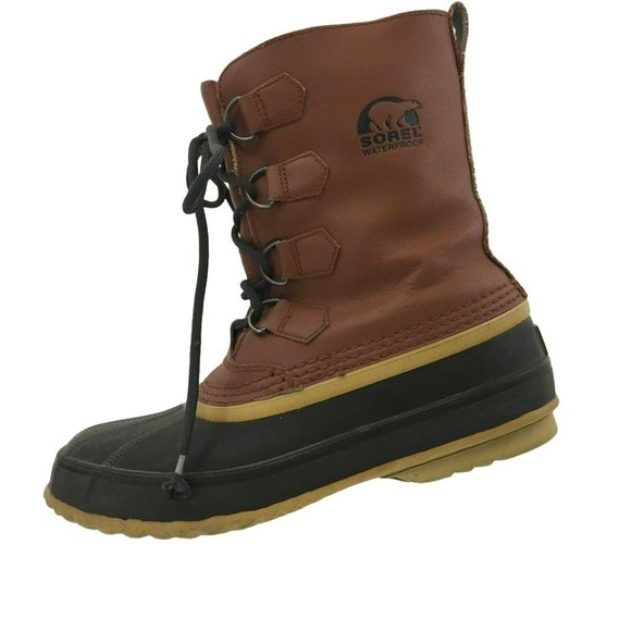 Sorel Mens 1964 PAC Boots Brown US 8 Handcrafted EU  41 Lined Winter Snow Lace W main image 8